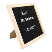 Tablice i flipcharty - Tablica na litery w drewnianej ramie 30x30x2cm - miniaturka - grafika 1