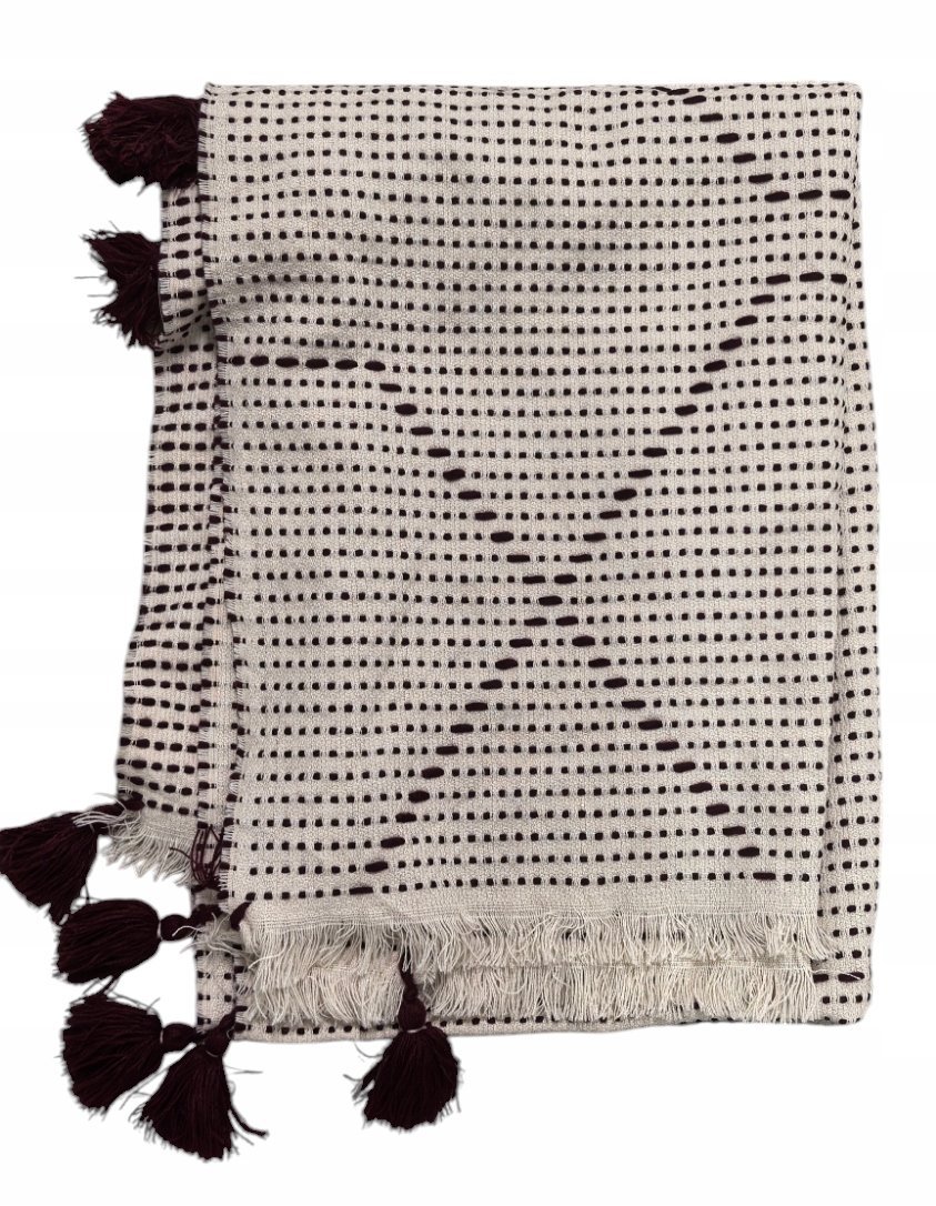 OVS SZAL DAMSKI Z OZDOBNYMI FRĘDZLAMI JESIEŃ / ZIMA ROZM. 72 X 190 CM