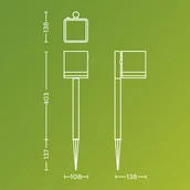 Lampy ogrodowe - Philips Lampa z grotem ziemnym LED Virona, czarna, IP44 - miniaturka - grafika 1