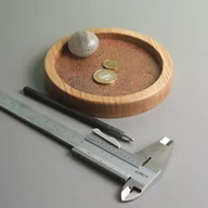 Spinki do mankietów i krawatów - MOON oksydowana tacka- organizer na drobiazgi 12 cm (XIXVOO) - miniaturka - grafika 1