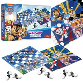 Gry planszowe - Psi Patrol Gra planszowa, rodzinna dla dzieci 2w1, warcaby i młynek Trefl 4+ - miniaturka - grafika 1