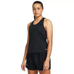 Koszulki sportowe damskie - Damski top do biegania Under Armour UA Streaker Singlet - czarny - UNDER ARMOUR - grafika 1