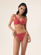 Majtki damskie - Majtki stringi Bossa Esotiq ostry róż L - miniaturka - grafika 1