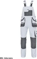 Odzież robocza - CERVA FF HANS - ogrodniczki - biały-szary 54 - miniaturka - grafika 1