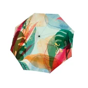 Parasole - Parasol damski Doppler Carbonsteel Magic Oasis automatyczny składany wzór roślinny - miniaturka - grafika 1