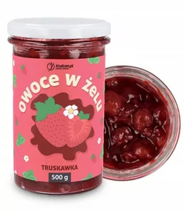KruKam Frużelina Owoce w żelu Truskawka 500g - Dżem - miniaturka - grafika 1