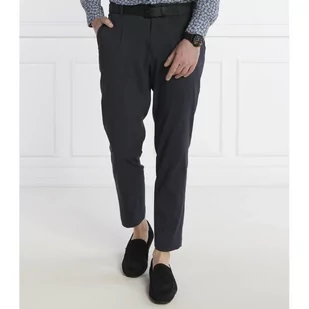 BOSS BLACK Lniane spodnie P-Perin-RDS-WG-242 | Relaxed fit - Spodnie męskie - miniaturka - grafika 1
