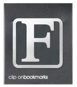 Zakładki do książek - IF Metalowa zakładka Litera F Clip-on - miniaturka - grafika 1