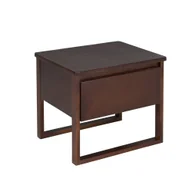 Szafki do salonu - Szafka Nocna Drewniana Ciemne Drewno Giulia - miniaturka - grafika 1