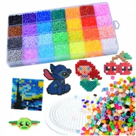 Prace ręczne dla dzieci - KORALIKI DO PRASOWANIA ZESTAW PRASOWANKA SZABLONY XXL 17000 SZT KREATYWNY - miniaturka - grafika 1