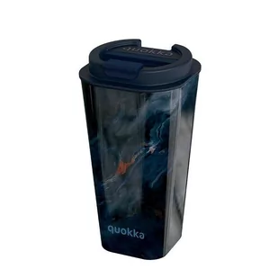 Quokka Vaso Cafe Doble Pared - Kubek plastikowy z podwójnymi ściankami 450 ml (Dark Stone) - Kubki - miniaturka - grafika 1