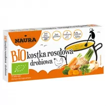 Naura Kostka rosołowa drobiowa BIO 100 g - Buliony i przyprawy w kostkach - miniaturka - grafika 1