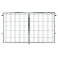 Bramy garażowe - NATERIAL Brama dwuskrzydłowa Modus 3x1.7 m srebrna - miniaturka - grafika 1