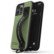 Etui i futerały do telefonów - Etui Diesel Handstrap Case Utility Twill do iPhone 12/12 Pro czarno-zielony/black-green - miniaturka - grafika 1