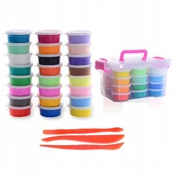 Masy plastyczne - Zestaw Interaktywnej plasteliny tuby / 24 kolory / masa plastyczna / slime - miniaturka - grafika 1