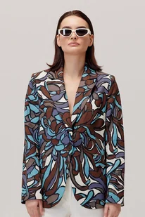 Żakiet w roślinne wzory Faber wielokolorowy - Marynarki i żakiety damskie Żakiet w roślinne wzory Faber wielokolorowy - Marynarki i żakiety damskie - miniaturka - grafika 1