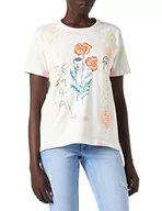 Koszulki i topy damskie - Desigual T-shirt damski Ts_Altea, biały, XL - miniaturka - grafika 1