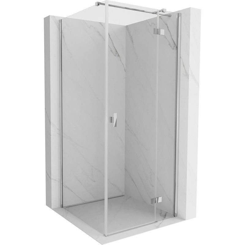 Mexen Mist-H T kabina prysznicowa uchylna prawa 110 x 110 cm, transparent, chrom - 8A5T-110-110-01-00-P