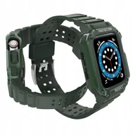 Akcesoria do smartwatchy - Protect Strap Opaska Etui Do Apple Watch 7/6/5/4/3/2/SE 41/40/38MM Zielony - miniaturka - grafika 1