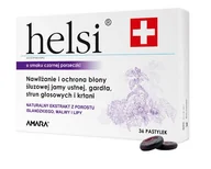 Przeziębienie i grypa - Helsi pastylki do ssania o smaku czarnej porzeczki, 36 pastylek - miniaturka - grafika 1