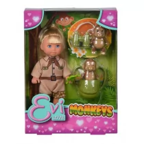 Simba Toys Evi z malpkami - Lalki dla dziewczynek - miniaturka - grafika 1
