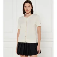 Swetry damskie - Tommy Hilfiger Wełniany kardigan Regular Fit - miniaturka - grafika 1