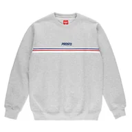 Bluzy sportowe męskie - Bluza Prosto Klasyk Crewneck Pate KL231MSWE1051 - szara - miniaturka - grafika 1