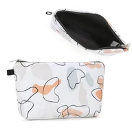 Torby podróżne - Miss LuLu Kosmetyczka, kosmetyczka, torba do przechowywania, torba podróżna, organizer, torba z zamkiem błyskawicznym, Biała farba, Moda - miniaturka - grafika 1