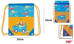 Main Paper Workoplecak Auta 25x35cm - Plecaki szkolne i tornistry - miniaturka - grafika 2