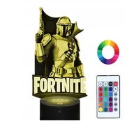 Lampy stojące - Lampka Nocna FORTNITE Mandalorian 3D LED Imię - miniaturka - grafika 1
