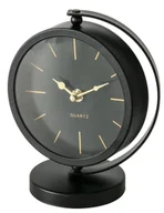 Zegary - Zegar stołowy Boltze Home Balia złote wskazówki Czarny 20 cm - miniaturka - grafika 1