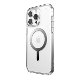 Speck Presidio Perfect-Clear MagSafe - Etui iPhone 15 Pro (Clear / Chrome Finish / Serene Silver) - Etui i futerały do telefonów - miniaturka - grafika 2