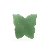 Rollery do masażu - Crystallove Crystallove Płytka Motylek do Masażu Gua Sha z Awenturynu Działa przeciwzmarszczkowo, liftinguje, poprawia owal twarzy 1 szt. - miniaturka - grafika 1