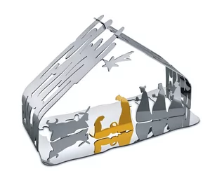 Alessi szopka BM09 Bark Crib ze stali szlachetnej - nowość Boże Narodzenie 2018 BM09 - Ozdoby bożonarodzeniowe - miniaturka - grafika 1