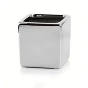 Wazony i flakony - Wazon kostka kwardrat 9 cm srebrny - miniaturka - grafika 1