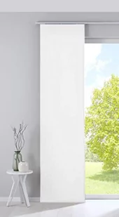 Gardinenbox 203571 Zasłona panelowa, zasłona przesuwna, aksamitna, nieprzejrzysta, zaciemniająca, biała, wys. x szer. 245 x 60 cm, 203571 - Zasłony - miniaturka - grafika 1