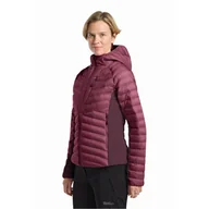 Kurtki damskie - Damska kurtka hybrydowa Jack Wolfskin ROUTEBURN PRO INS JKT W raisin - S - miniaturka - grafika 1