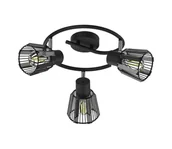 Lampy sufitowe - Prezent 27518 - Oświetlenie punktowe PONTEO 3xE27/40W/230V czarny - miniaturka - grafika 1