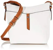 Torebki damskie - TOM TAILOR Torebka na ramię damska, Novara, 28 x 8,5 x 25 cm, TOM TAILOR, torba na ramię, torebka, biały - biały (biały) - 28x25x8.5 cm (B x H x T) - miniaturka - grafika 1