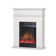 Kominki elektryczne - Kominek elektryczny Warmtec Fori z efektem Optiflame - biały mat - miniaturka - grafika 1