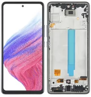 Części serwisowe do telefonów - Wyświetlacz LCD + ekran dotykowy Samsung SM-A536 Galaxy A53 5G (OLED) Ramka czarna - miniaturka - grafika 1