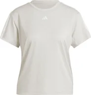 Bluzki damskie - Koszulka damska adidas Aeroready Train Essentials 3-Stripes Tee beżowa HZ5681-L - miniaturka - grafika 1