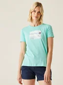 Koszulki i topy damskie - Regatta Koszulka "Filandra IX" w kolorze turkusowym - miniaturka - grafika 1