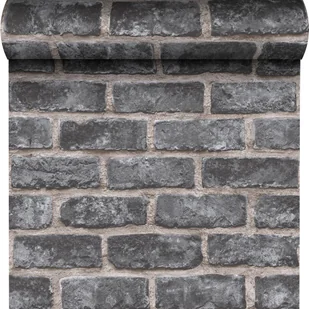 Tapeta Grey Brick 3D szara imitacja cegły winylowa na flizelinie Inspire - Tapety - miniaturka - grafika 1