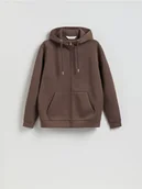 Bluzy męskie - Reserved - Bluza z kapturem - beżowy - miniaturka - grafika 1