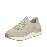 Moda i Uroda OUTLET - Rieker Damskie 58953 pantofle, beżowe, 40 EU, beżowy, 40 EU - miniaturka - grafika 1