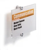 Systemy ekspozycyjne i znaki informacyjne - Durable Tabliczka informacyjna CRYSTAL SIGN 210x148 4823 - miniaturka - grafika 1