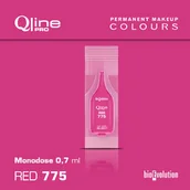 Pozostałe akcesoria kosmetyczne - Jednorazowy pigment do makijażu permanentnego ust Bioevolution Red 775 Qline Pro 0,7ml monodose - miniaturka - grafika 1