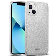 Etui i futerały do telefonów - Etui na telefon komórkowy iPhone 13 Glitter Cover TPU, srebrne - miniaturka - grafika 1