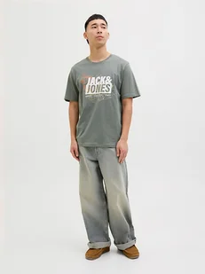 Jack & Jones Koszulka w kolorze zielonym - Koszulki męskie - miniaturka - grafika 1